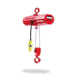 Chester Single Hook, Standard Headroom Monorail Wire Rope Hoist