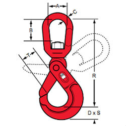 Crosby Trawlex® KHXS Self-Locking Hooks